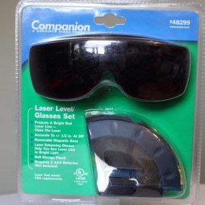 Companion Laser Level Set with Pouch and Glasses